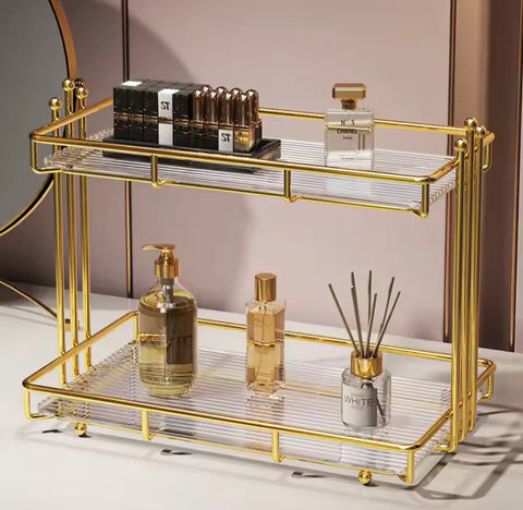 2 Tier Makeup Organizer Transparent Arcylic