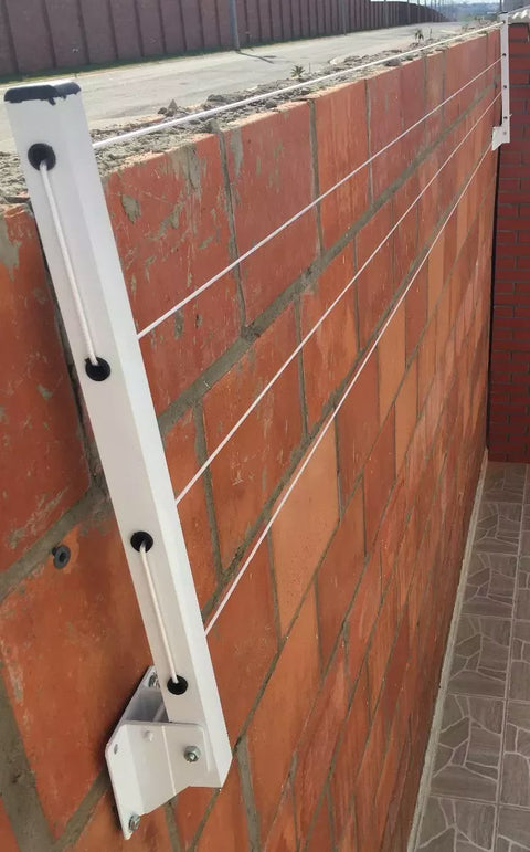Wall Mounted Foldable Drying Stand. Expand as much as u need With 45 ft Rope. ( Heavy Duty and Rust Free Material)