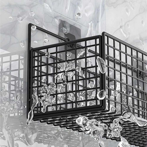 2-Pack Basket with Adhesive Hooks Space-Saving Organizer for Bathroom,