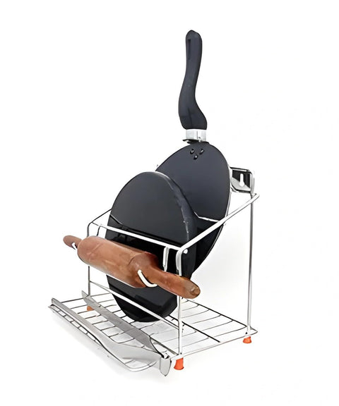 Chakla Belan and Tawa Stand for Kitchen - 100% Rust-Free
