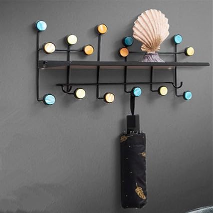 Hook Wall Hanger with metal shelf