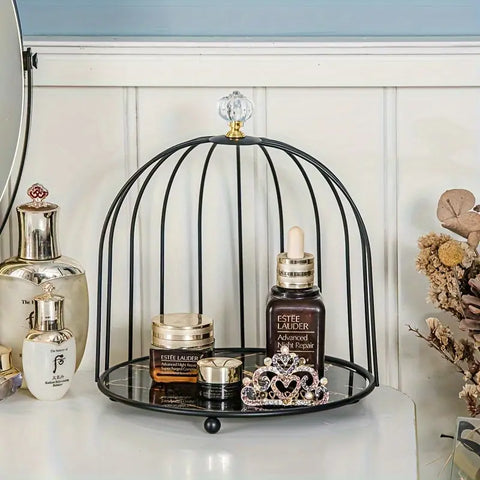 1 and 2 Tier Cage Makeup Organizer