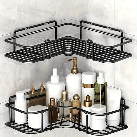 1 Pc Bathroom Corner Shelf Wall Mounted with adhesive hook