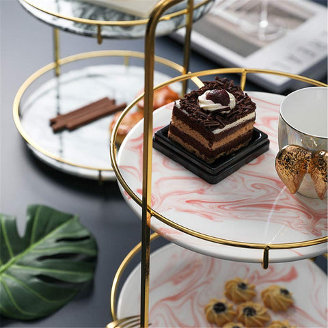 3 Layer Cosmetic, Perfume and Multi-Purpose Storage Rack" with a golden frame and reflective surfaces.