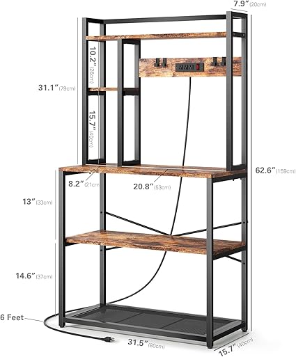 5 Layer Kitchen Ovan Rack \ Kitchen Accessories Organizer With Extention Lid