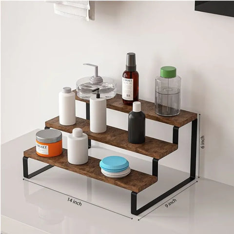 3 Layer Wooden Shelf RAck