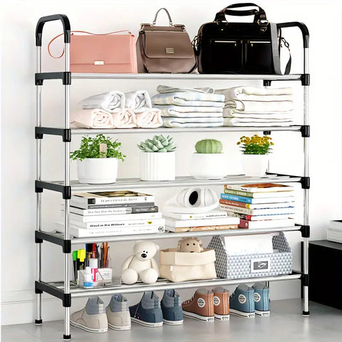 Versatile Multi-Layer Shoe Rack - Easy Assembly