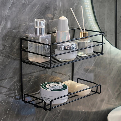 Two-Tier Shelf, Space-Saving Design, Light Luxury Style