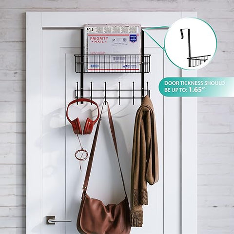 Door Hanging Basket With 6 Hooks