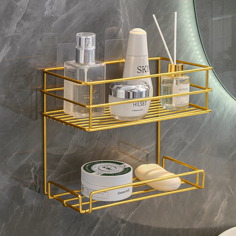 Two-Tier Shelf, Space-Saving Design, Light Luxury Style