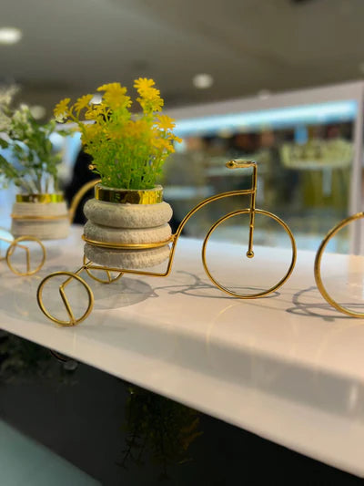 Minimalist Cycle Decor With Planter