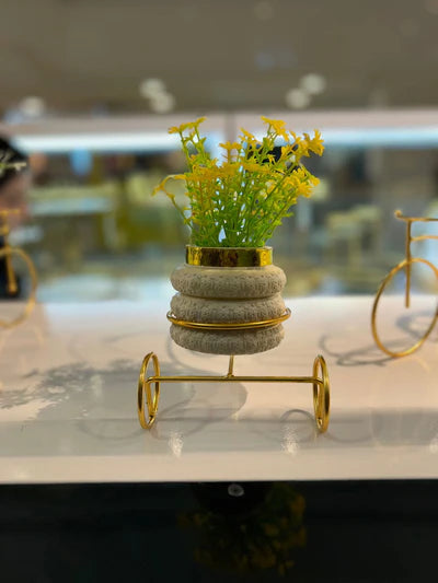 Minimalist Cycle Decor With Planter