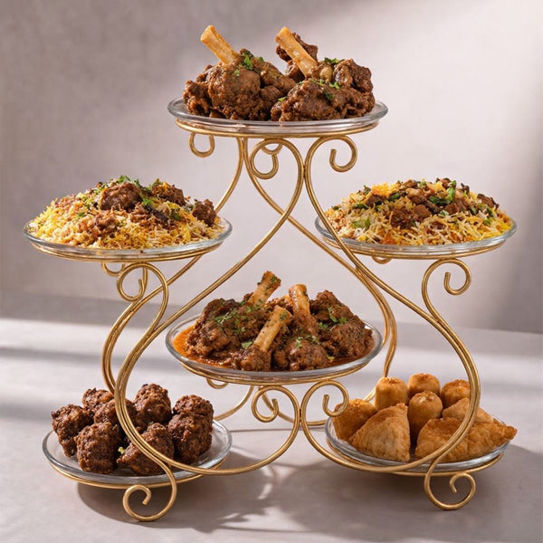 Dish Serving Rack
