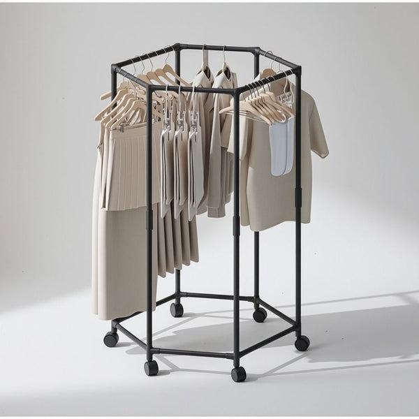 360° Rotating Clothes Hanger | Multi-Tier Laundry Organizer With Swivel Hook For Space-Saving Wardrobe Storage