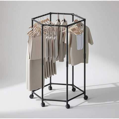 360° Rotating Clothes Hanger | Multi-Tier Laundry Organizer With Swivel Hook For Space-Saving Wardrobe Storage