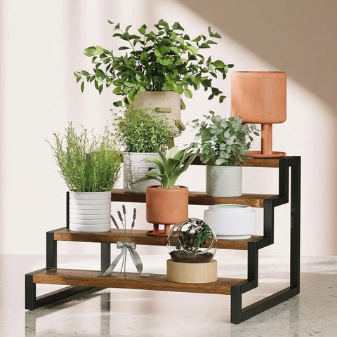 3 & 4 Layer Wooden Shelf Rack
