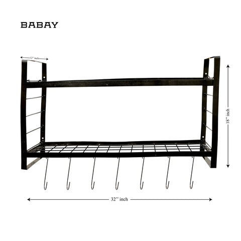 Wall-Mounted Oven Stand and Kitchen Accessories Holder!