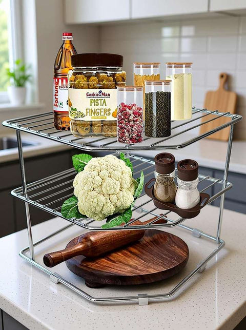 3 Tier Kitchen Corner Shelf