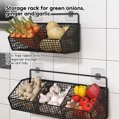 1 pc Self Adhesive Basket In 2 and 3 Grid  With Self adhesive Stickers