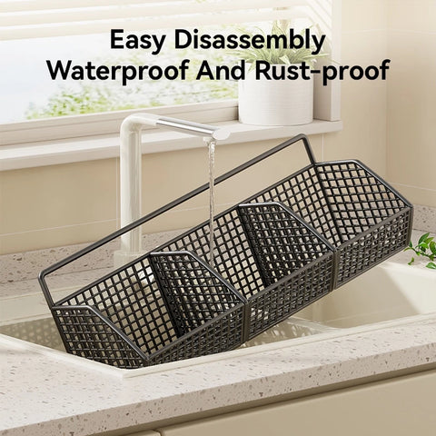 1 pc Self Adhesive Basket In 2 and 3 Grid  With Self adhesive Stickers