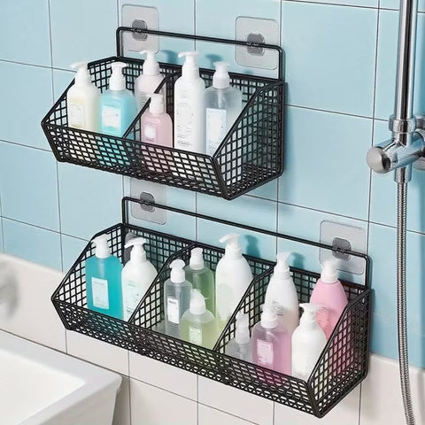 1 pc Self Adhesive Basket In 2 and 3 Grid  With Self adhesive Stickers