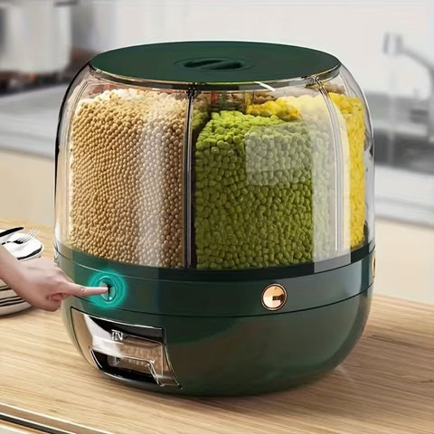 360° Rotatable Food Dispenser Storage Box