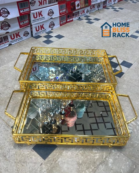 Gold Mirror Luxury Tray