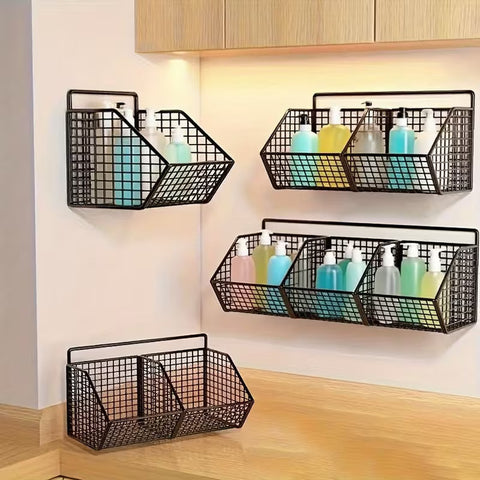 1 pc Self Adhesive Basket In 2 and 3 Grid  With Self adhesive Stickers