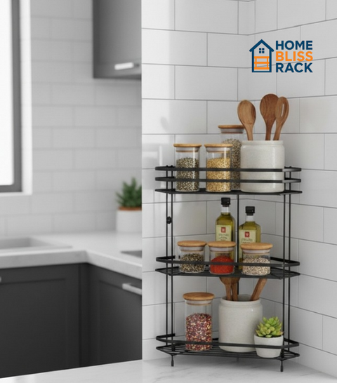 3 Tier Corner Shelf ( Rust Free )
