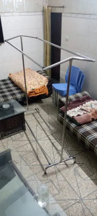 Double Sided Pole Clothes hanging stand