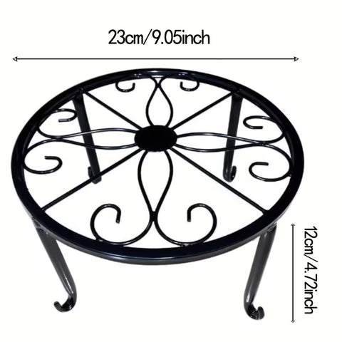 Rust-Proof Metal Floor Stand Plant Rack - Indoor/Outdoor,
