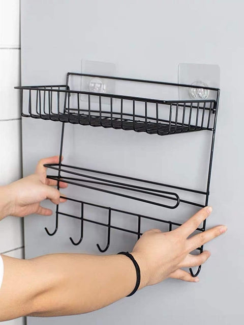 Wall Mounted Organizer With Paper Towel