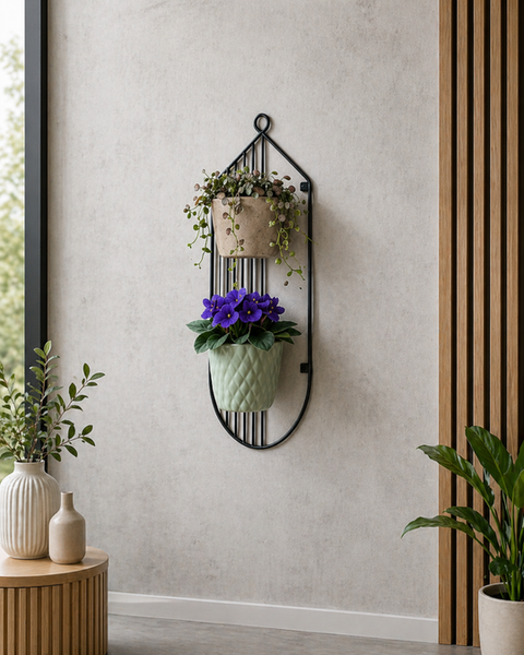 Modern Wall Mounted Plant Holder Set (1-3-Piece Decorative Planter Rack