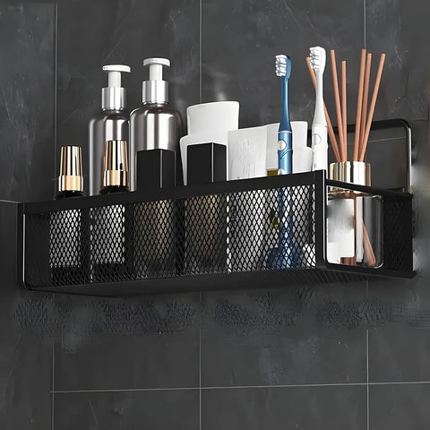 2 pc Storage wall mounted basket with adhesive stickers