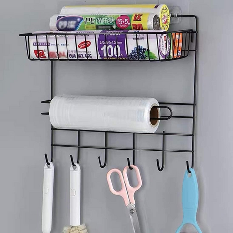 Wall Mounted Organizer With Paper Towel