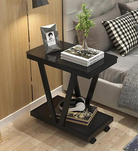 Black Table Trolly (wood & Iron)