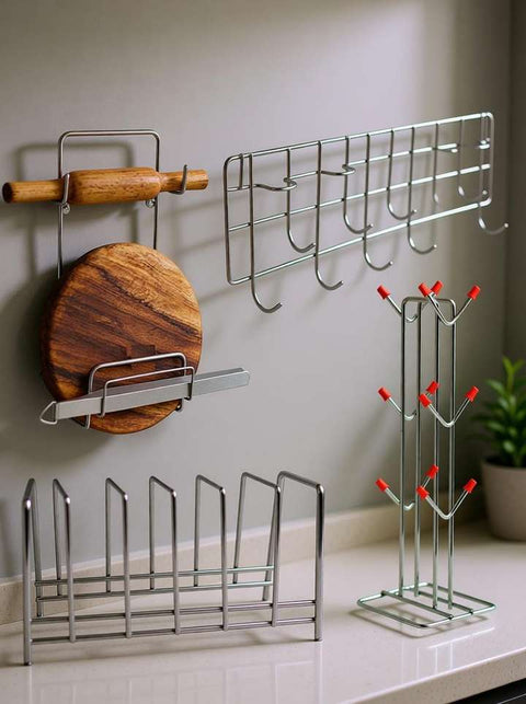 4 Pcs Kitchen Organizer Set – Space Saving Solution