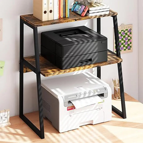 Microwave Oven Stand With Storage Shelf |2 tier Kitchen Organiser Rack | Countertop Storage Shelf | Coffee bar Station | Home Kitchen Furniture