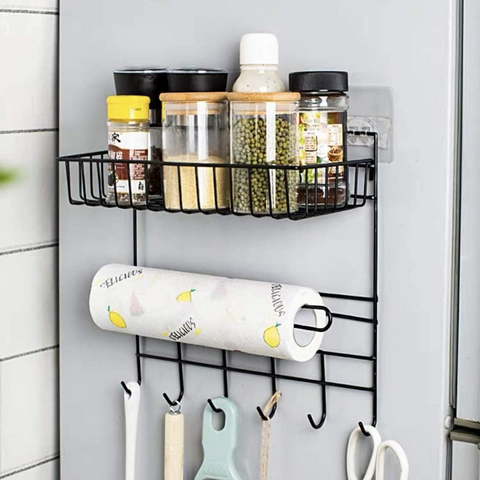 Wall Mounted Organizer With Paper Towel
