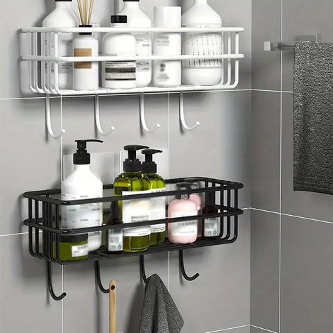 3 Pc Storage rack for kitchen bathroom with strong adhesive stickers (no drill needed)