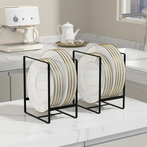 2 Pc Plate Rack Space Saving