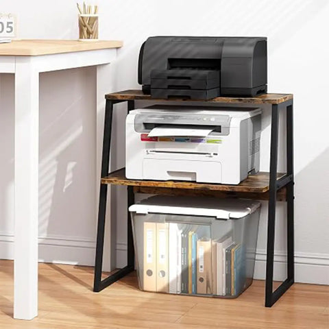 Microwave Oven Stand With Storage Shelf |2 tier Kitchen Organiser Rack | Countertop Storage Shelf | Coffee bar Station | Home Kitchen Furniture