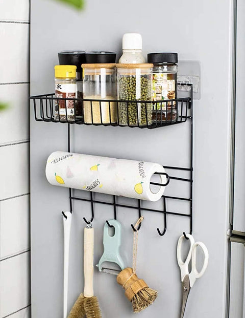 Wall Mounted Organizer With Paper Towel