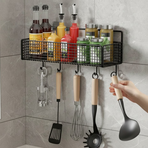 1 Pack Self Adhesive Hook  Basket