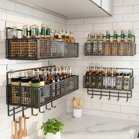 1 Pack Self Adhesive Hook  Basket