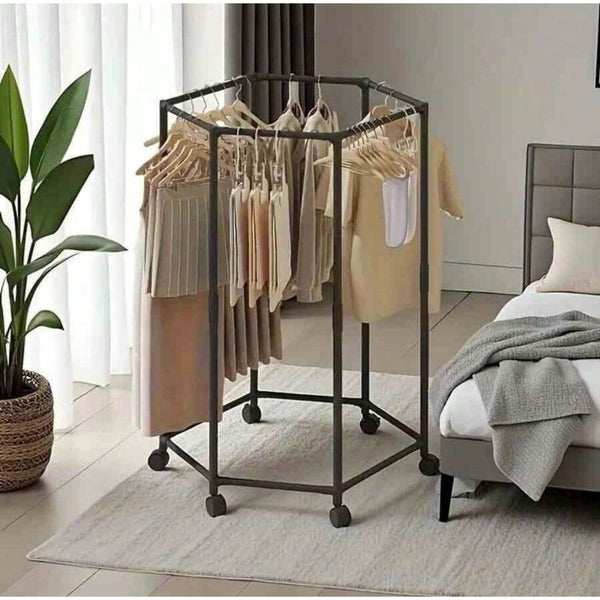 360° Rotating Clothes Hanger | Multi-Tier Laundry Organizer With Swivel Hook For Space-Saving Wardrobe Storage