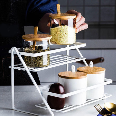 2 Tier High Quality Kitchen Spice Rack