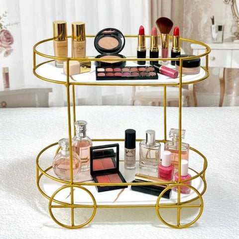 Trolly design makeup organizer