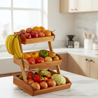 Wooden Fruit/ Veggies Basket