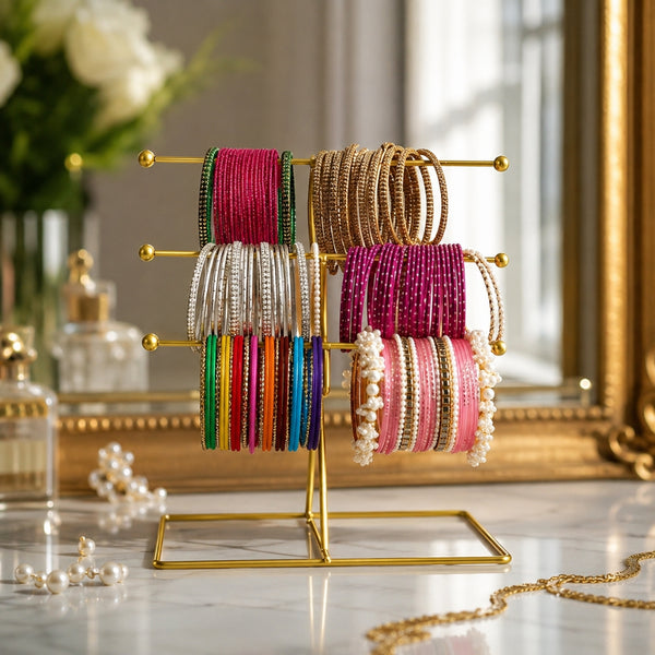 Metal Bangle & Jewelry Organizer Stand